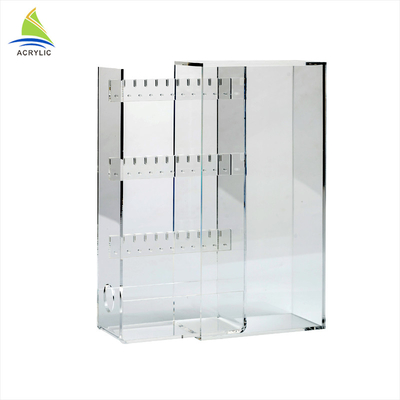 सुरुचिपूर्ण एक्रिलिक आभूषण प्रदर्शन Plexiglass डिजाइन डेस्कटॉप गहने प्रदर्शन रैक