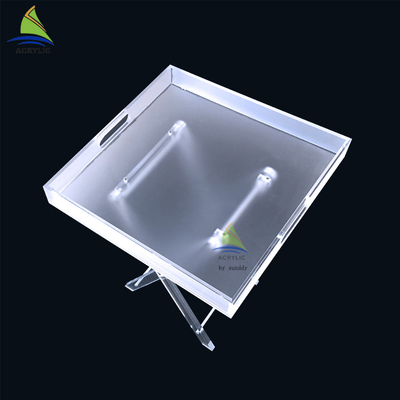 Innoxious कस्टम एक्रिलिक फर्नीचर स्क्रब Plexiglass साइड कॉफी टेबल