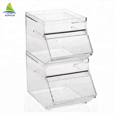 सुरुचिपूर्ण छोटे एक्रिलिक मीठे प्रदर्शन Plexiglass मीठे बॉक्स चिकना सतह