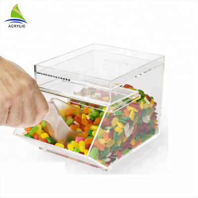सुरुचिपूर्ण छोटे एक्रिलिक मीठे प्रदर्शन Plexiglass मीठे बॉक्स चिकना सतह