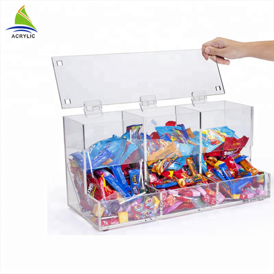 सुरुचिपूर्ण छोटे एक्रिलिक मीठे प्रदर्शन Plexiglass मीठे बॉक्स चिकना सतह