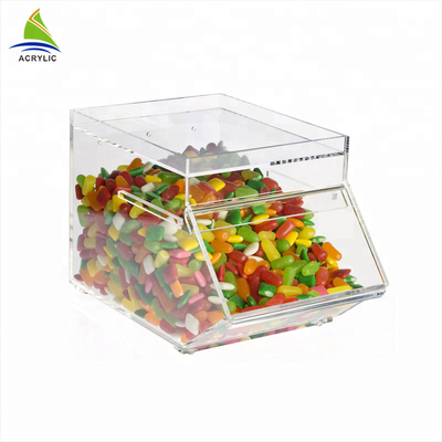 सुरुचिपूर्ण छोटे एक्रिलिक मीठे प्रदर्शन Plexiglass मीठे बॉक्स चिकना सतह