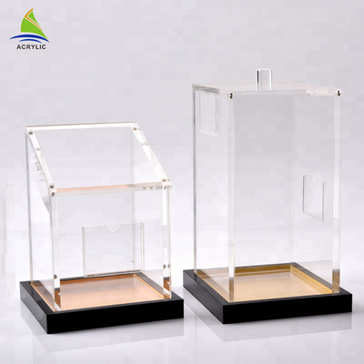 उच्च Plexiglass भंडारण पैकेजिंग बॉक्स कस्टम स्क्वायर एक्रिलिक Ginseng बॉक्स