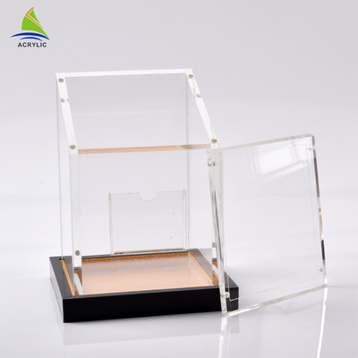 पारदर्शी एक्रिलिक स्क्वायर कंटेनर Plexiglass एक्रिलिक स्क्वायर Ginseng बॉक्स