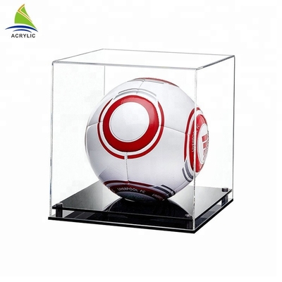 बड़े एक्रिलिक डिस्प्ले बॉक्स Plexiglass एक्रिलिक सॉकर बॉल गेम डिस्प्ले केस