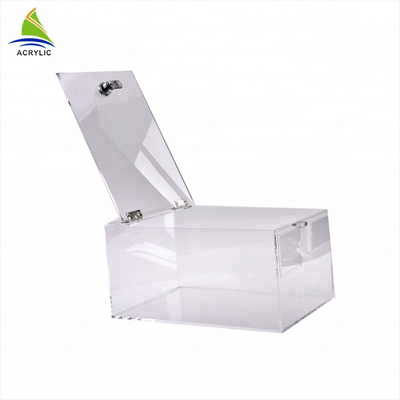 दान छोटे एक्रिलिक बॉक्स Plexiglass योगदान बॉक्स आकार अनुकूलित करें