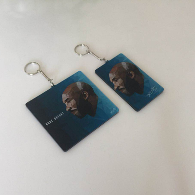फैशन उपहार कस्टम ऐक्रेलिक Keychains विज्ञापन उपहार के लिए साफ करने के लिए आसान है