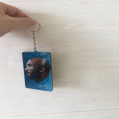 फैशन उपहार कस्टम ऐक्रेलिक Keychains विज्ञापन उपहार के लिए साफ करने के लिए आसान है